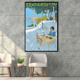 Summer By Vittorio Giardino, Frame Me  By Vittorio Giardino Canvas,Framed Canvas Prints Wall Art Decor, Floating Frame