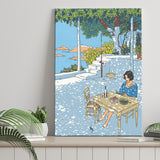 Summer By Vittorio Giardino, Frame Me  By Vittorio Giardino Canvas, Summer Print Painting, Canvas Painting, Canvas Print Wall Art Decor