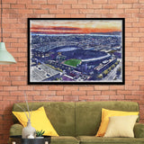 T-Mobile Park WaterColor Framed Art Prints, Seattle Washington Baseball Watercolor, Stadium Art Gifts