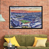 TDECU Stadium WaterColor Framed Art Prints, Houston Texas Watercolor, Stadium Art Gifts