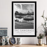 TPC Sawgrass Golf Course, 17th Hole, Florida, Golf Art, Gift for him, Framed Art Print Wall Decor