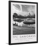 TPC Sawgrass Golf Course, 17th Hole, Florida, Golf Art, Gift for him, Framed Art Print Wall Decor