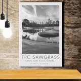 TPC Sawgrass Golf Course, 17th Hole, Florida, Golf Art Print, Gift for him, Canvas Print Wall Art