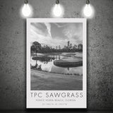 TPC Sawgrass Golf Course, 17th Hole, Florida, Golf Art Print, Gift for him, Canvas Print Wall Art