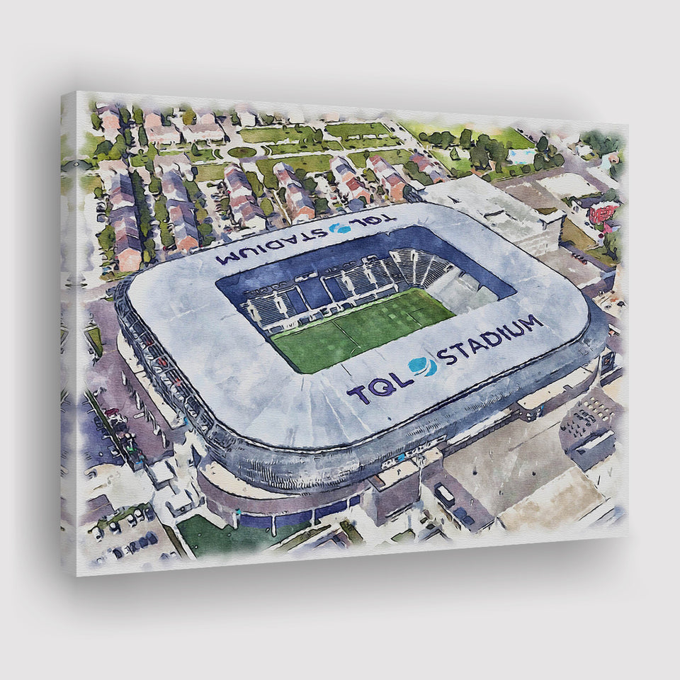 TQL Stadium WaterColor Canvas Prints, Cincinnati Ohio Watercolor, Stadium Art Gifts