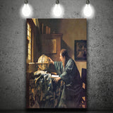 The Astronomer By Jan Vermeer Canvas Print,Jan Vermeer Art,Dutch Golden Age Art, Canvas Painting, Canvas Print Wall Art Decor