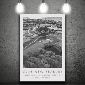 The Club at New Seabury Golf Course, Golf Art Print, Gift for him, Canvas Print Wall Art