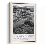 The Club at New Seabury Golf Course, Golf Art Print, Floating Frame, Framed Canvas Print Wall Art