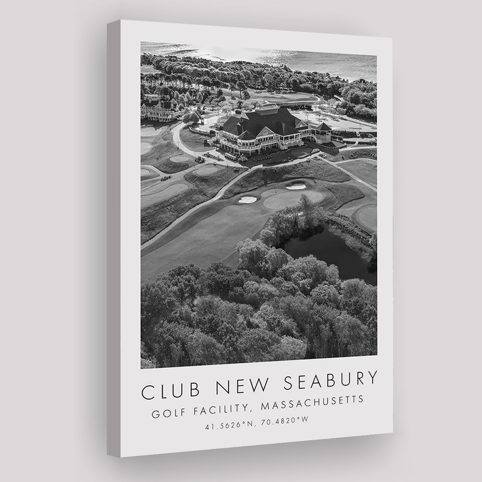 The Club at New Seabury Golf Course, Golf Art Print, Gift for him, Canvas Print Wall Art