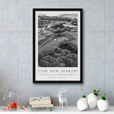 The Club at New Seabury Golf Course, Golf Art Print, Floating Frame, Framed Canvas Print Wall Art