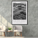 The Club at New Seabury Golf Course, Golf Art Print, Floating Frame, Framed Canvas Print Wall Art