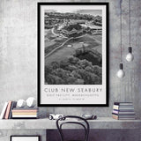 The Club at New Seabury Golf Course, Golf Art, Gift for him, Framed Art Print Wall Decor