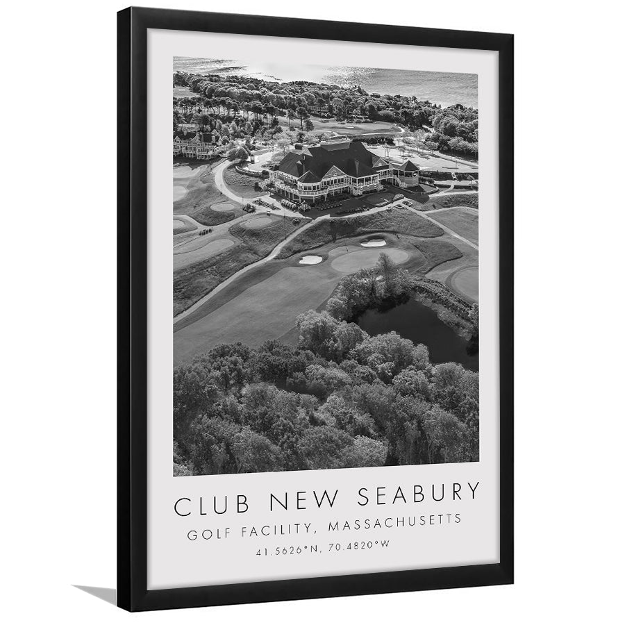 The Club at New Seabury Golf Course, Golf Art, Gift for him, Framed Art Print Wall Decor