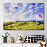The Donald Ross Course At French Lick Watercolor Painting, Golf Art Print, Gift for him, Canvas Prints Wall Art