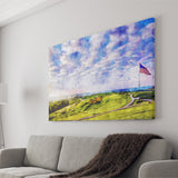 The Donald Ross Course At French Lick Watercolor Painting, Golf Art Print, Gift for him, Canvas Prints Wall Art