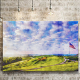 The Donald Ross Course At French Lick Watercolor Painting, Golf Art Print, Gift for him, Canvas Prints Wall Art
