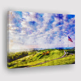 The Donald Ross Course At French Lick Watercolor Painting, Golf Art Print, Gift for him, Canvas Prints Wall Art