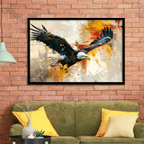 The Eagle Flying, Landscape Oil Painting, Framed Art Print Wall Decor, Picture Framed Painting Art