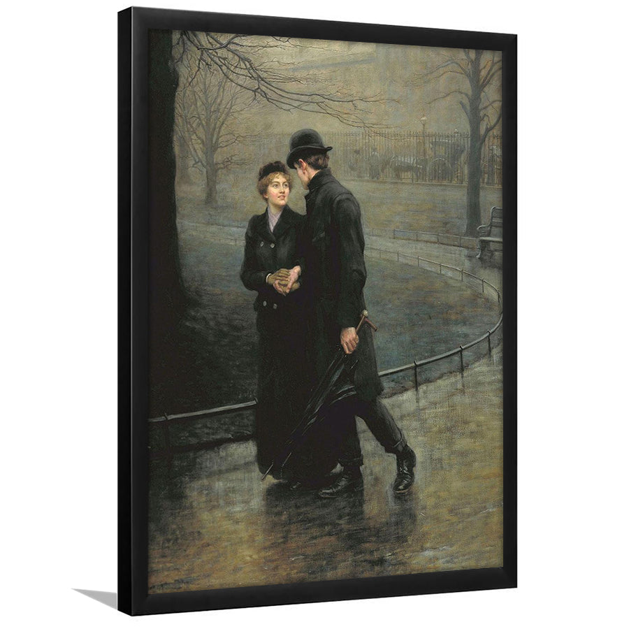 The Garden Of Eden, Romantic Antique Artwork, Couple In Love, Fine Art Print,Framed Art Prints Wall Decor, Picture Framed