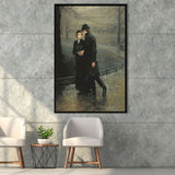 The Garden Of Eden, Romantic Antique Artwork, Couple In Love,Framed Canvas Prints Wall Art Decor, Floating Frame