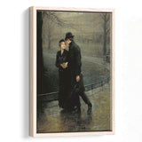 The Garden Of Eden, Romantic Antique Artwork, Couple In Love,Framed Canvas Prints Wall Art Decor, Floating Frame
