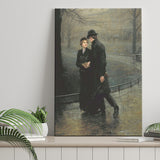 The Garden Of Eden, Romantic Antique Artwork, Couple In Love, Fine Art Print, Canvas Painting, Canvas Print Wall Art Decor