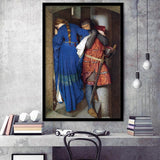 The Meeting On The Turret Stairs Exhibition Print Art, Frederic William Burton ,Framed Art Prints Wall Decor, Picture Framed