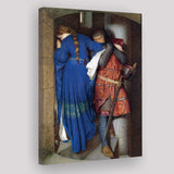 The Meeting On The Turret Stairs Exhibition Print Art, Frederic William Burton Canvas, Canvas Painting, Canvas Print Wall Art Decor