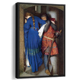 The Meeting On The Turret Stairs Exhibition Print Art,Framed Canvas Prints Wall Art Decor, Floating Frame