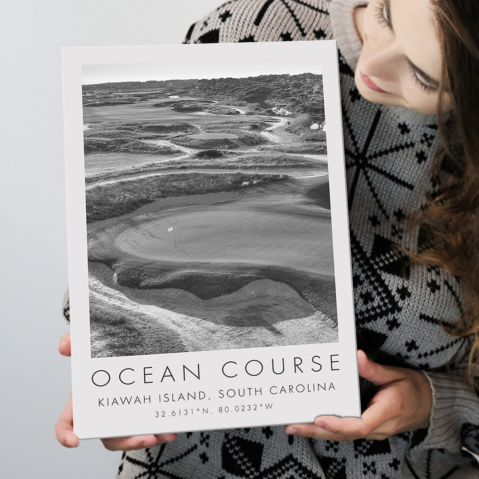 The Ocean Course Hole 10, Kiawah Island, South Carolina, Golf Art Print, Gift for him, Canvas Print Wall Art
