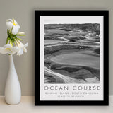 The Ocean Course Hole 10, Kiawah Island, South Carolina, Golf Art, Gift for him, Framed Art Print Wall Decor