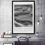 The Ocean Course Hole 10, Kiawah Island, South Carolina, Golf Art, Gift for him, Framed Art Print Wall Decor