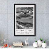 The Ocean Course Hole 10, Kiawah Island, South Carolina, Golf Art Print, Floating Frame, Framed Canvas Print Wall Art