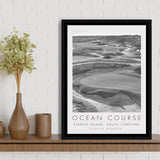 The Ocean Course Hole 10, Kiawah Island, South Carolina, Golf Art Print, Floating Frame, Framed Canvas Print Wall Art