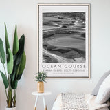 The Ocean Course Hole 10, Kiawah Island, South Carolina, Golf Art Print, Floating Frame, Framed Canvas Print Wall Art