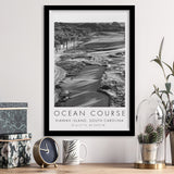 The Ocean Course Hole 1, Kiawah Island, South Carolina, Golf Art, Gift for him, Framed Art Print Wall Decor
