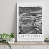 The Ocean Course Hole 1, Kiawah Island, South Carolina, Golf Art Print, Gift for him, Canvas Print Wall Art