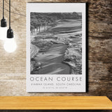 The Ocean Course Hole 1, Kiawah Island, South Carolina, Golf Art Print, Gift for him, Canvas Print Wall Art
