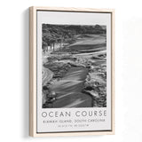 The Ocean Course Hole 1, Kiawah Island, South Carolina, Golf Art Print, Floating Frame, Framed Canvas Print Wall Art