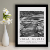 The Ocean Course Hole 1, Kiawah Island, South Carolina, Golf Art, Gift for him, Framed Art Print Wall Decor