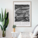 The Ocean Course Hole 1, Kiawah Island, South Carolina, Golf Art Print, Floating Frame, Framed Canvas Print Wall Art