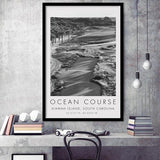 The Ocean Course Hole 1, Kiawah Island, South Carolina, Golf Art, Gift for him, Framed Art Print Wall Decor