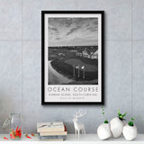 The Ocean Course, Kiawah Island, South Carolina, Golf Art Print, Floating Frame, Framed Canvas Print Wall Art