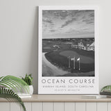 The Ocean Course, Kiawah Island, South Carolina, Golf Art Print, Gift for him, Canvas Print Wall Art