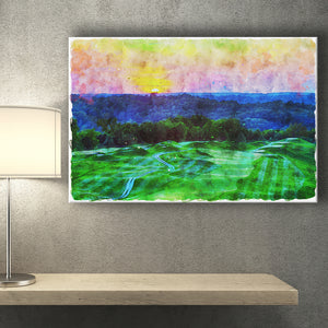 The Pete Dye Course At French Lick, Golf Art Print, Gift for him, Canvas Prints Wall Art