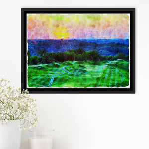 The Pete Dye Course At French Lick, Golf Art Print, Gift for him, Framed Canvas Prints Wall Art