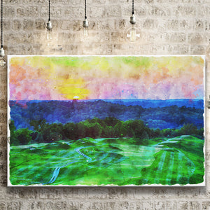 The Pete Dye Course At French Lick, Golf Art Print, Gift for him, Canvas Prints Wall Art