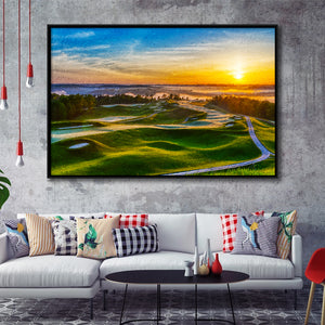 The Pete Dye Golf Course At French, Golf Art Print, Gift for him, Framed Canvas Prints Wall Art