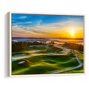 The Pete Dye Golf Course At French, Golf Art Print, Gift for him, Framed Canvas Prints Wall Art