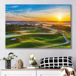 The Pete Dye Golf Course At French, Golf Art Print, Gift for him, Canvas Prints Wall Art